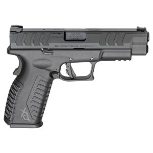 Springfield Armory XD-M Elite 9mm 4.5 inch black pistol, left-side view