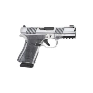 Black Rain Ordnance Frontline+ 9mm pistol Bright White Battleworn finish optic ready