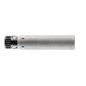 B&T PRINT-X RBS 718 Inconel QD suppressor in gray with Rotex-SF adapter