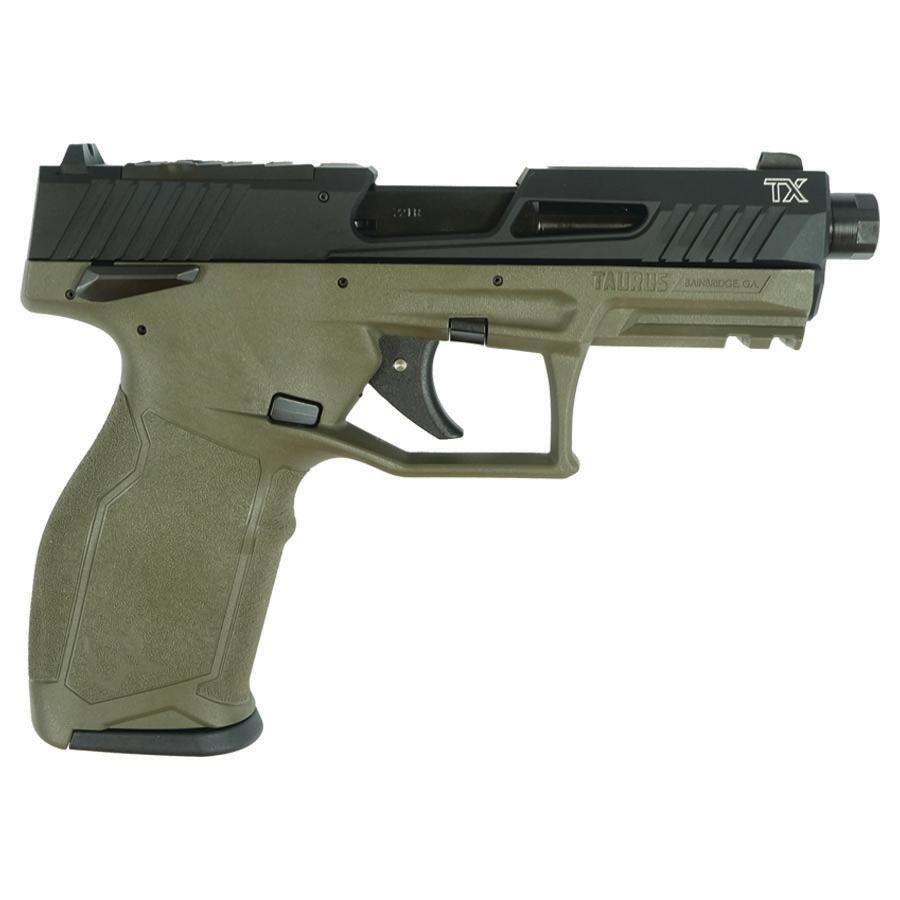 Taurus TX22 T.O.R.O. .22 LR pistol 4.6in threaded barrel ODG frame black slide