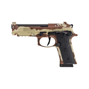 Beretta 92XI American Combat 9mm 4.7in Chocolate Chip hand-painted pistol
