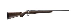 Tikka T3x Hunter 243 Win 20 inch threaded blued bolt-action rifle with wood stock