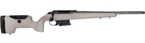 Tikka T3x UPR 6.5 Creedmoor rifle with black speckled tan synthetic stock