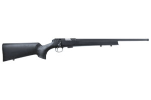 CZ-USA CZ 457 American Synthetic .22 WMR black synthetic rifle with threaded barrel
