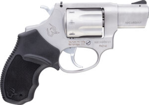 Taurus 942M stainless 8-round revolver with black rubber grips