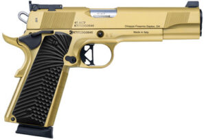 Charles Daly 1911 Empire Grade .45 ACP 5 inch Gold PVD with black G10 grips