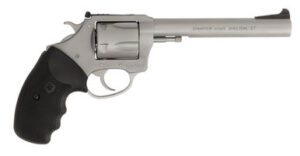 Charter Arms Target Bulldog 74460 .44 Special 6-inch stainless revolver with black rubber grip