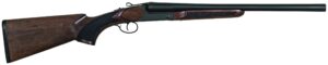 Charles Daly 500 SXS Coach 20ga 20in side-by-side shotgun with matte black finish and walnut pistol-grip stock