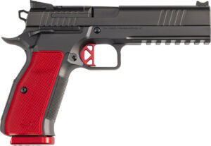 Dan Wesson DWX 9mm optic-ready pistol black DLC with red aluminum grips