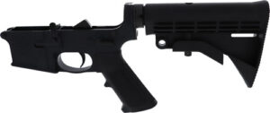 Anderson Manufacturing AM15 complete lower assembly, black receiver