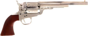 Cimarron 1851 Richards-Mason .38 Special 7.5 inch nickel revolver with walnut grips