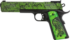 Iver Johnson Eagle XL Zombie 10mm semi-auto pistol 6-inch blued finish