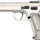 SAR K-12 Sport 9mm stainless pistol with 4.7 inch crowned target barrel