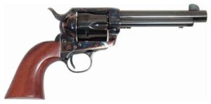 Cimarron Frontier .44-40 Win 5.5in revolver with blued finish and walnut grip