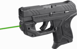 LaserMax CenterFire green laser with GripSense for Ruger LCP2, trigger-guard mount