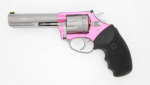 Charter Arms Pathfinder Lite .22 LR revolver 4.2 inch barrel pink frame stainless cylinder
