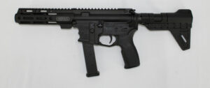 Bersa BAR9 AR9 9mm pistol, 4-inch barrel, KAW Valley XL compensator, matte black