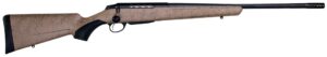 Tikka T3x Lite Roughtech .308 Win rifle with 22.4" threaded barrel and Roughtech tan synthetic stock