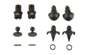 KNS Precision SnapFoot quick-change bipod feet kit in black for Magpul-fit bipods