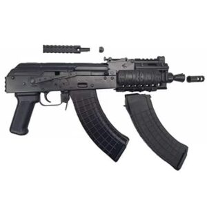 Pioneer Hellpup AK-47 HGA AK0031-K-PRO 7.62x39 7in pistol with quad rail and black furniture