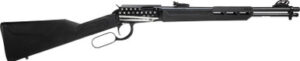 Rossi Rio Bravo RL22181SY-EN21 .22 LR 18-inch lever-action rifle with black polished barrel and engraved US flag receiver