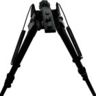 Harris S-25CM-LOK M-LOK bipod, 13.5-27 inch adjustable, black, rubber feet