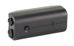 Sightmark Mini QD Battery Pack mounted on a Picatinny rail, black finish