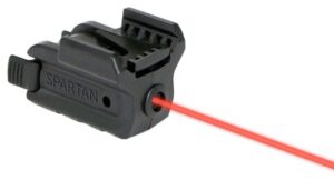 LaserMax Spartan SPS-R rail-mounted red laser sight in black with ambidextrous touch pads