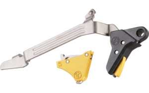 Timney Alpha Competition gold anodized aluminum trigger for Glock Gen5