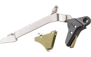 Timney Alpha Competition green anodized trigger for Glock Gen 5