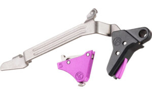 Timney Alpha Competition trigger for Glock Gen 5 in purple anodized finish