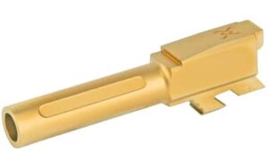 True Precision gold-tin replacement barrel for Glock 43 9mm