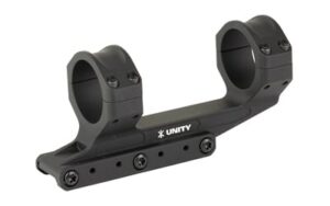 Unity Tactical REKE 34mm scope mount black on Picatinny rail with 1.54 inch optical centerline