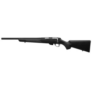 Tikka T1x left-hand .17 HMR rifle 20-inch threaded barrel black synthetic stock