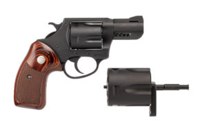 Charter Arms Double Dog Mag Pug & Pitbull 2.2-inch combo revolver in black with wood grip, model 13920