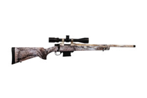 Howa M1500 Mini Action 20-inch Yote Camo rifle with GamePro scope