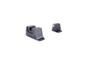 SUPPRESSOR/OPTIC HEIGHT SIGHTS - M&P C.O.R.E., FRONT WHITE OUTLINE/GREEN TRITIUM, REAR METAL