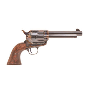 Standard Manufacturing SAR HGR .45 Long Colt 5.5 inch single-action revolver with case-colored frame and two-piece walnut gri