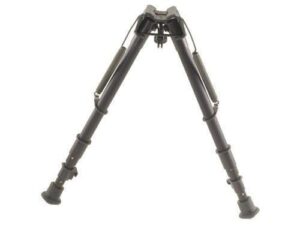 Harris bipod 12-25 inch adjustable legs, black steel/alloy with rubber feet
