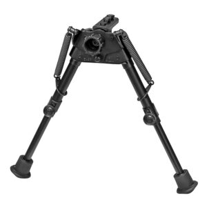 Harris S-BR2 bipod 6-9 inch swivel-stud mount black self-leveling