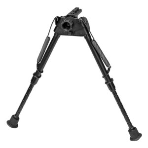 Harris S-LM M-LOK Bipod 9-13 inch black notched swivel legs