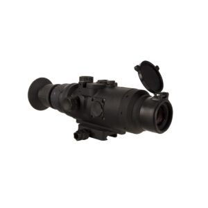 Trijicon IR Hunter 24mm thermal riflescope in matte black on white background
