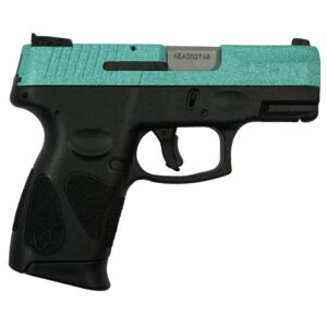 Taurus G2C Robin's Egg Blue Glitter 9mm handgun right-side image