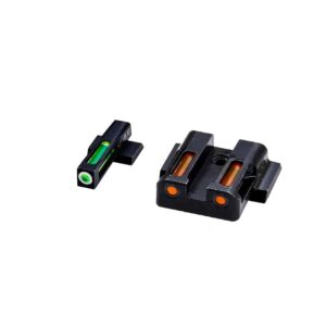 HIVIZ LiteWave H3 Orange/Green Litepipe White ring for M&P fullsize and compact in all calibers