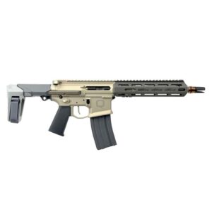 Q LLC Honey Badger HB55610INPISTOL AR pistol with SB-style brace and M-LOK handguard