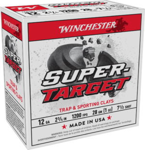 WINCHESTER SUPER TARGET 12GA 2-3/4" 1OZ #7.5 25RD BX 250RD CASE