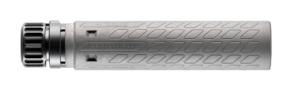 B&T XH-556 titanium 5.56 suppressor gray finish side view