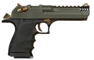 Magnum Research Desert Eagle L5 .44 Magnum 5in black frame mil-spec green slide integral muzzle brake