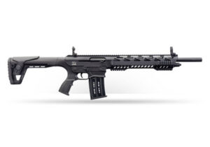 Charles Daly AR-12A 12 gauge semi-automatic shotgun with 18.5 inch steel barrel and black synthetic stock