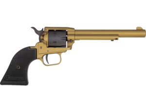 Heritage Rough Rider RR22S6 .22 LR 6-round revolver Gold Cerakote with black cylinder and polymer grips